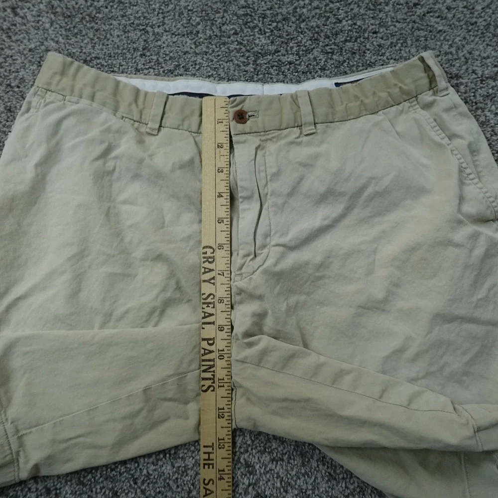 Polo Ralph Lauren Shorts Mens 34 Beige Tan Chino Khaki Golf Stretch Flat Front